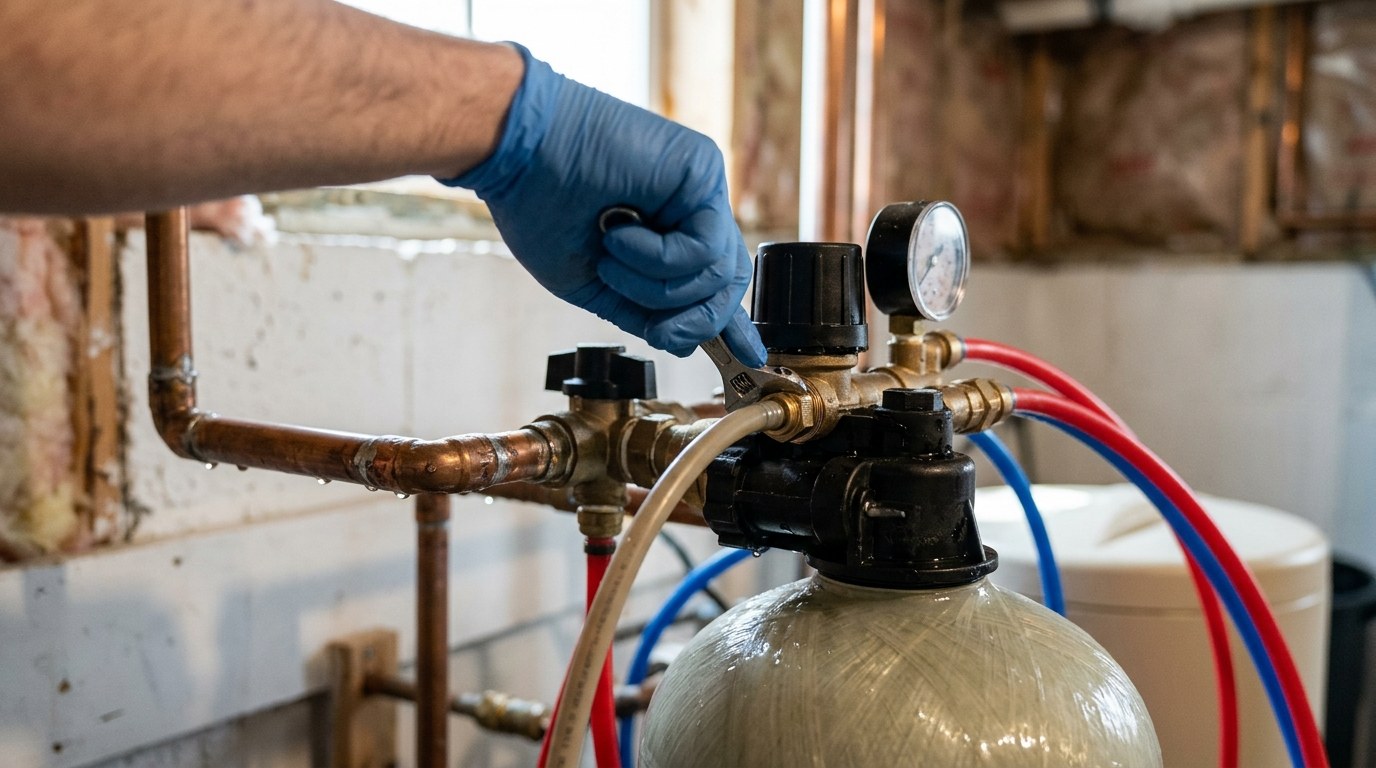 Well water filtration tanks